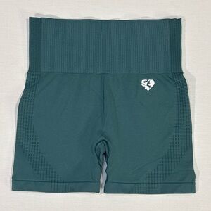 Women's Teal High-Rise Bike Shorts